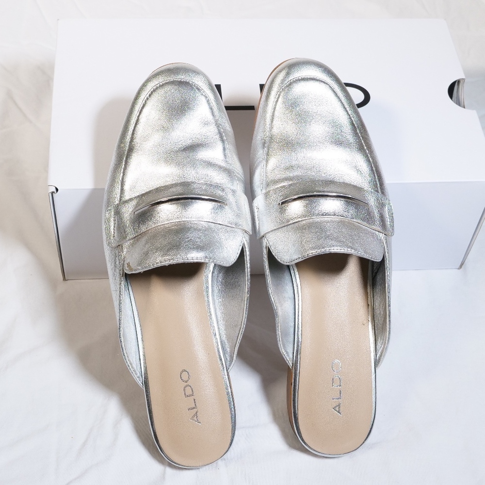 ALDO Women's Shahan Mule Slip-Ons in Silver
